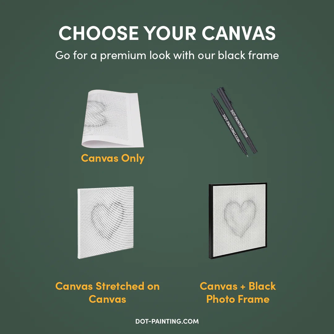 Pittura a punti del cuore dei punti