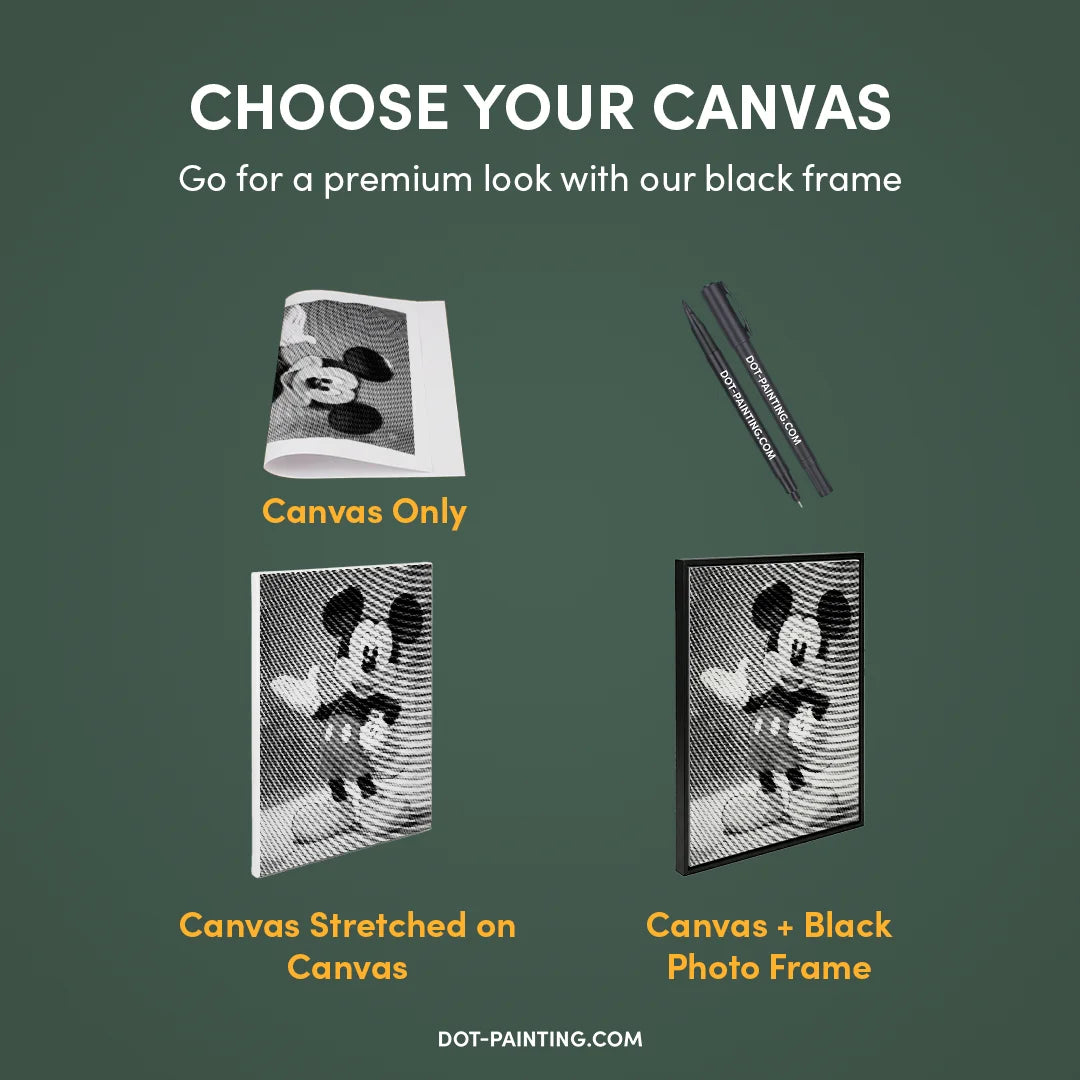 Pittura a punti di Topolino