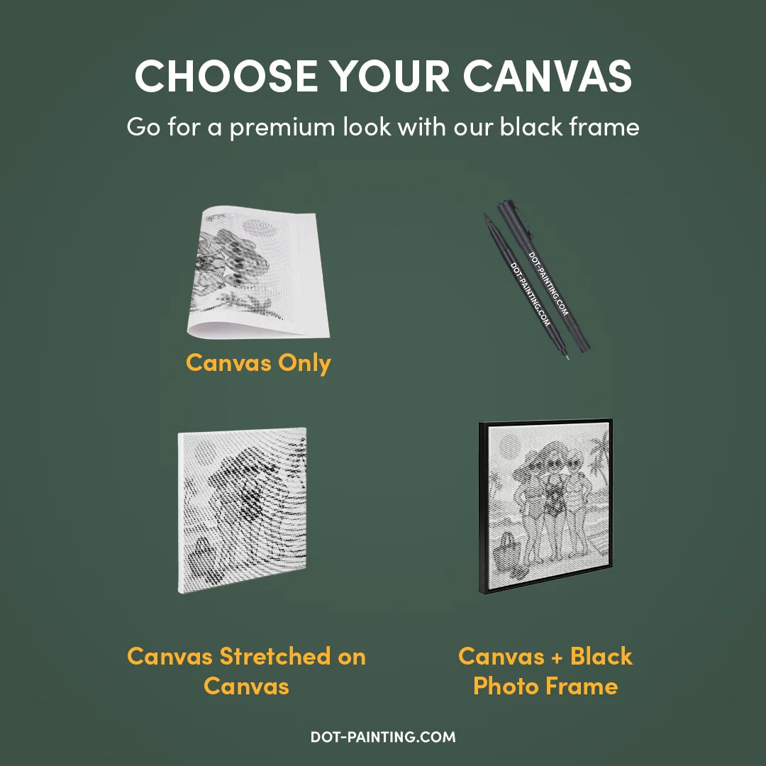 Pittura a punti delle vecchie signore