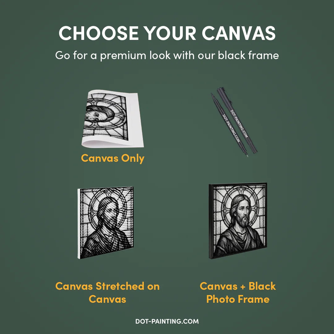 Pittura a punti di Gesù