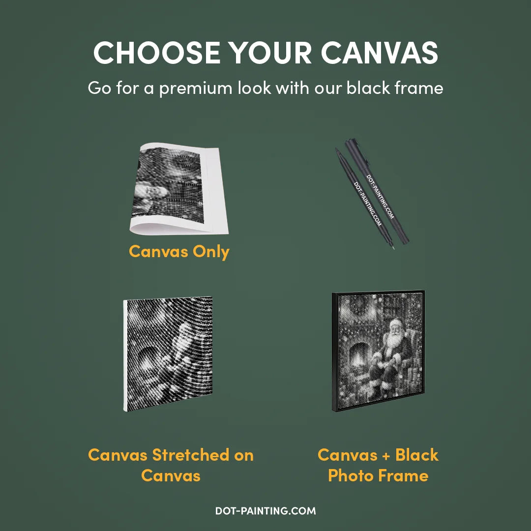 Babbo Natale con regali Dot Painting