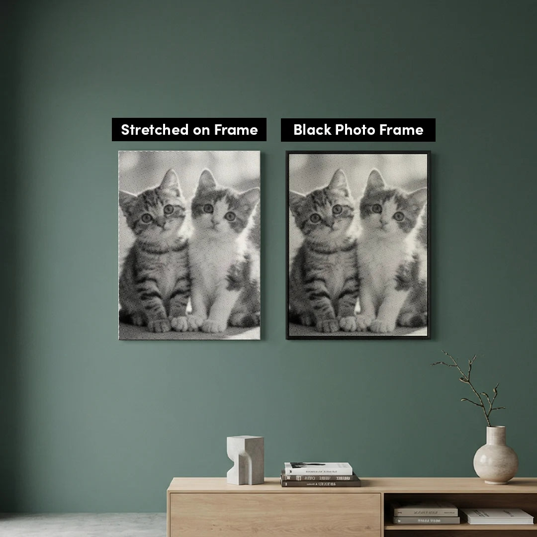 Pittura a punti di gattini