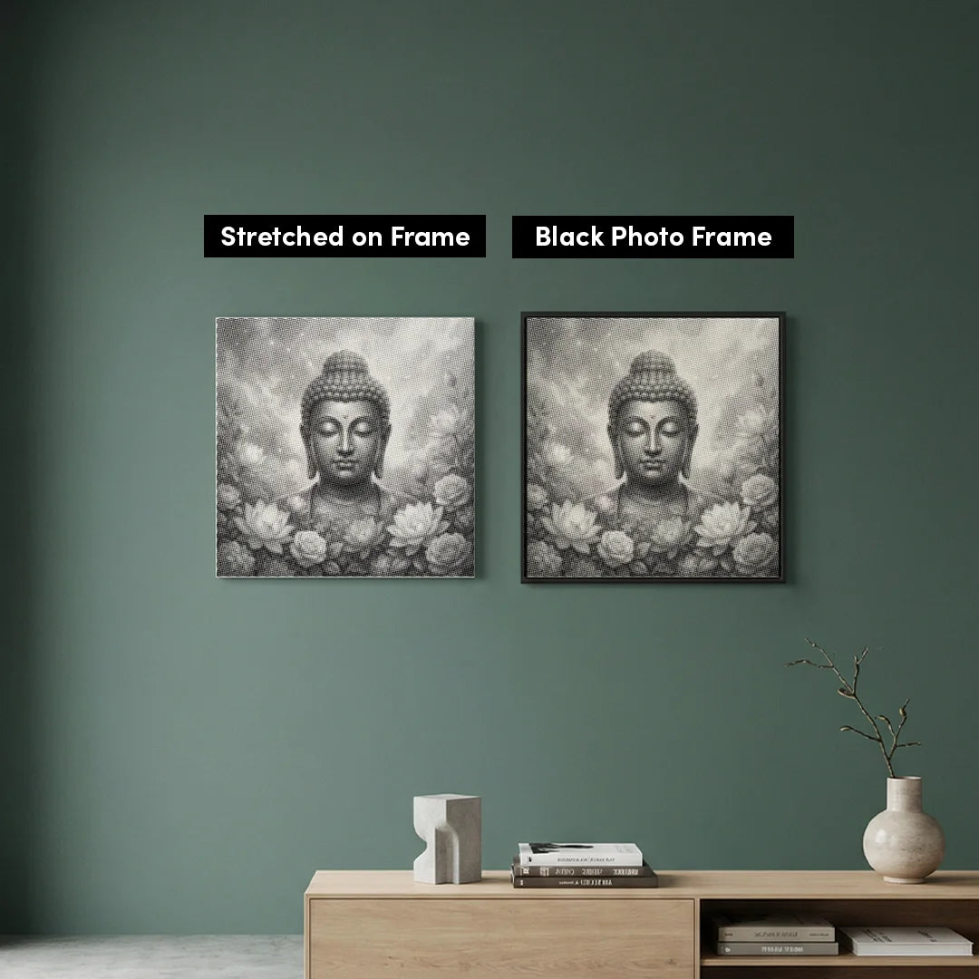 Pittura a punti del Buddha