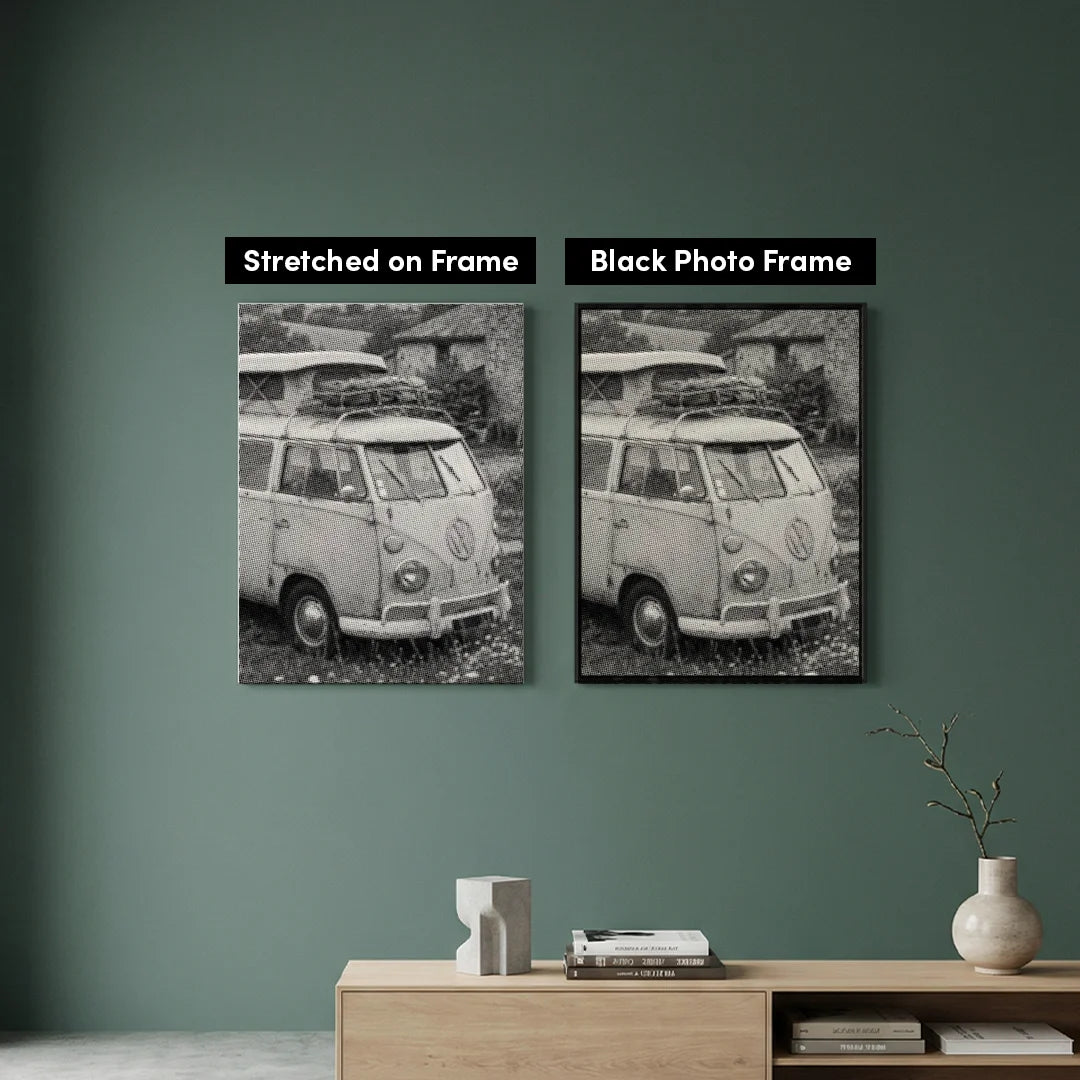 Vecchio VW-bus Dot Painting