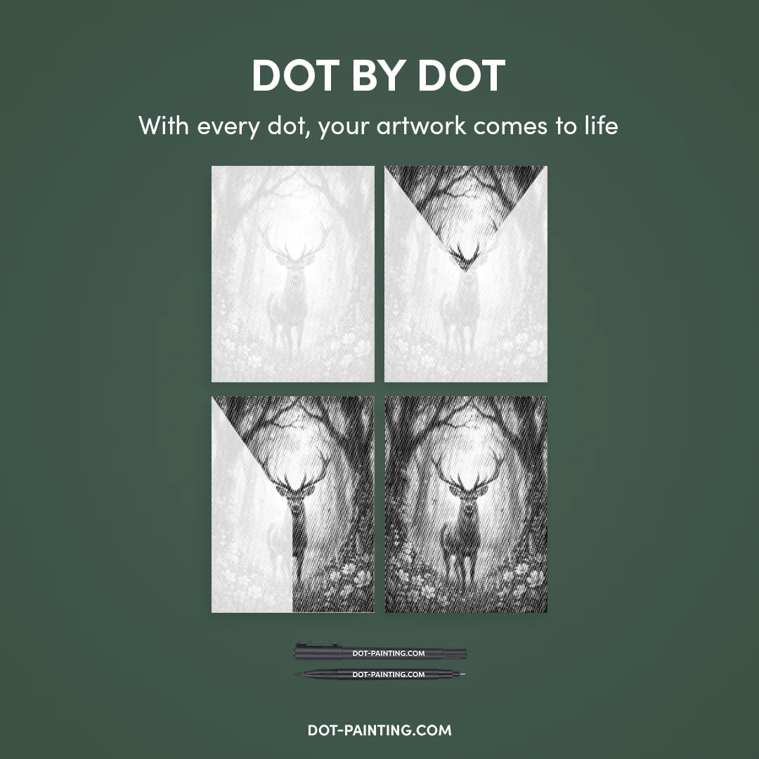 Kit dot painting Lupo