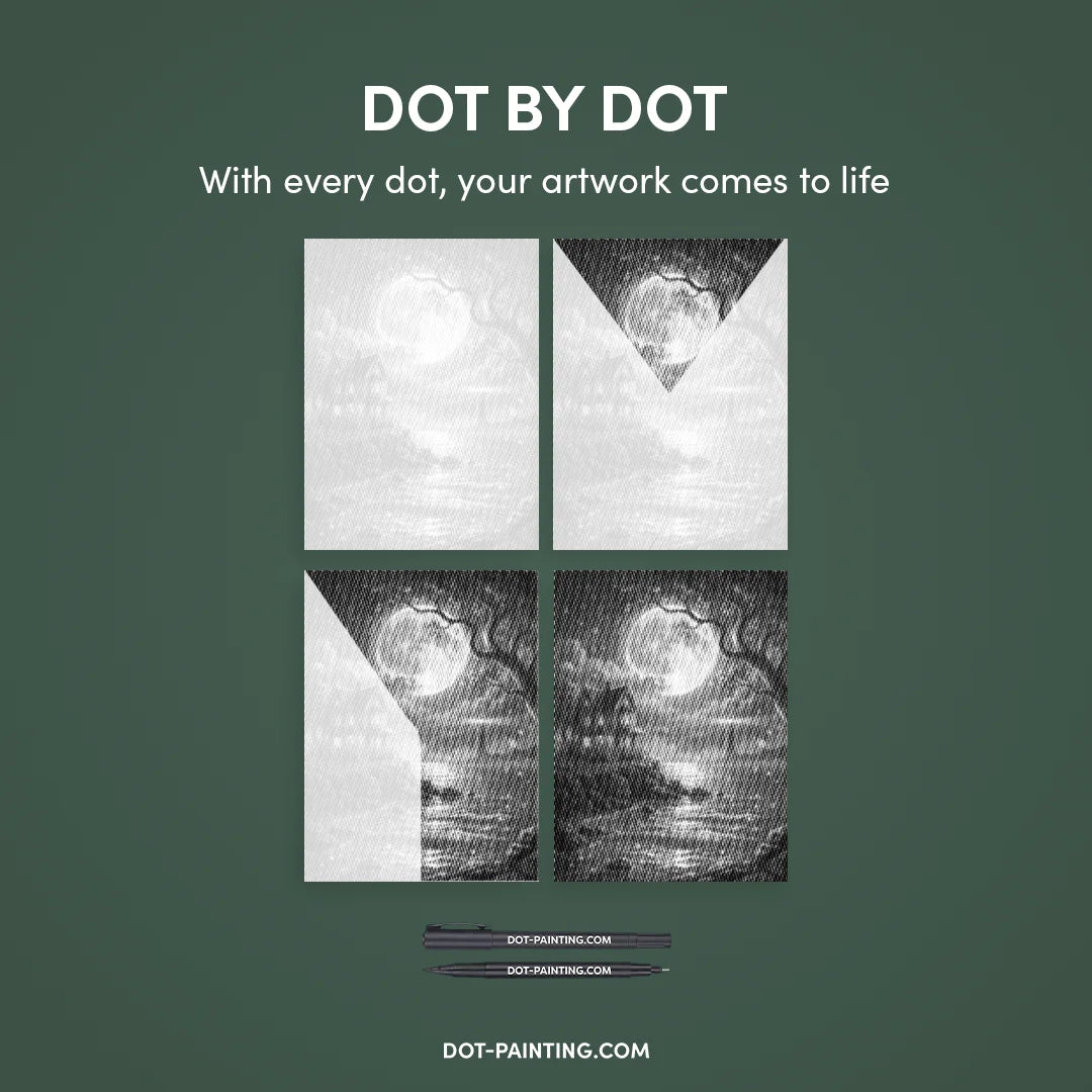 Kit dot painting Lupo