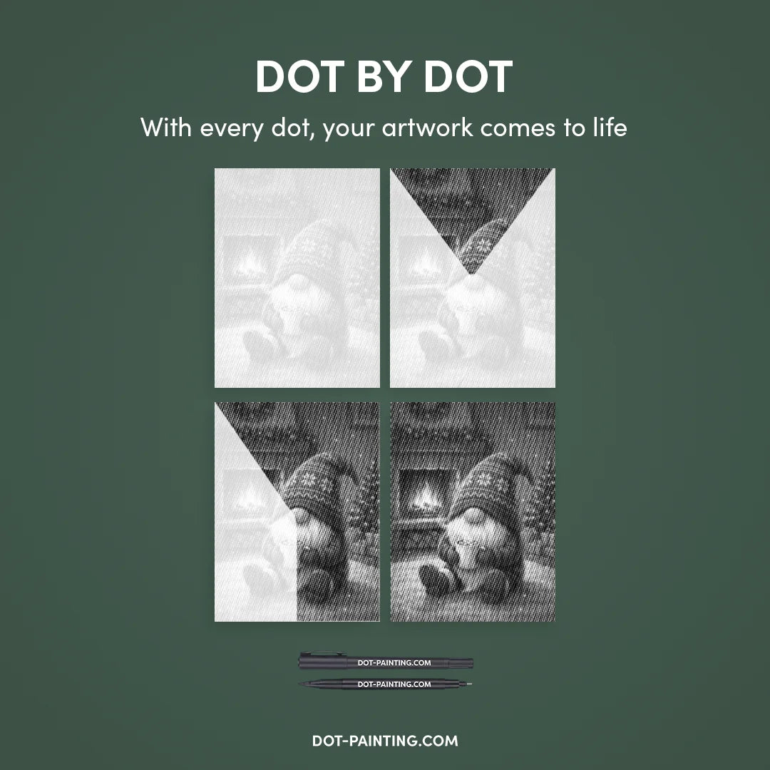 Kit dot painting Lupo