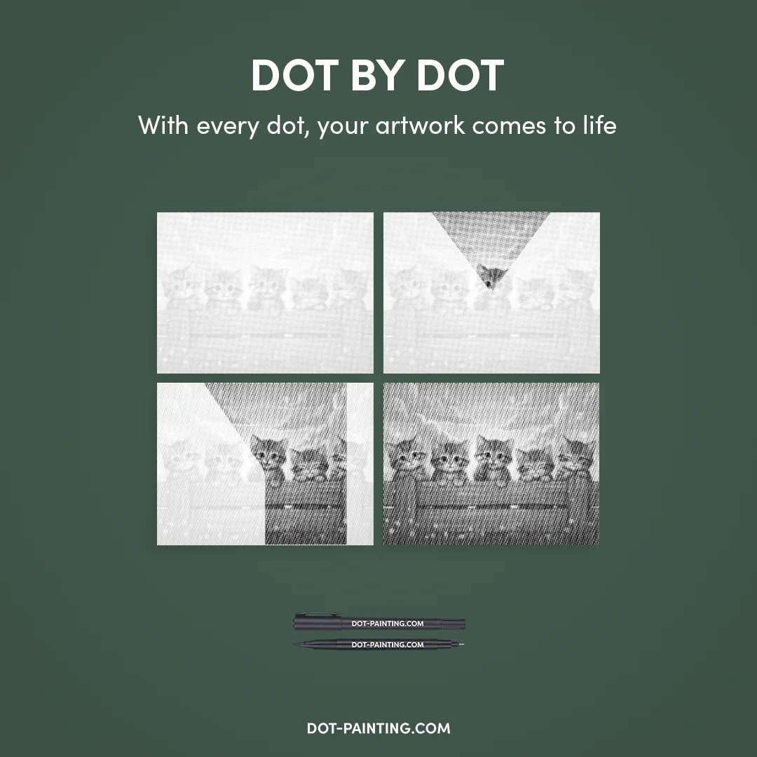 Kit dot painting Lupo