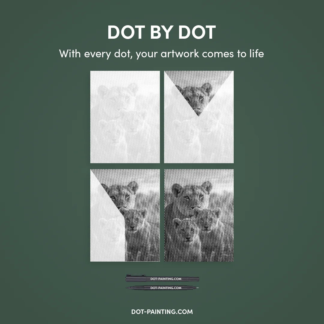 Kit dot painting Lupo