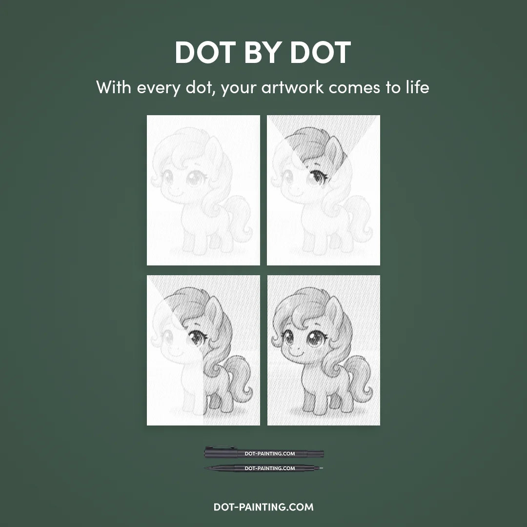 Kit dot painting Lupo