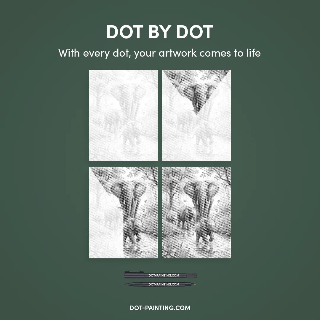 Kit dot painting Lupo