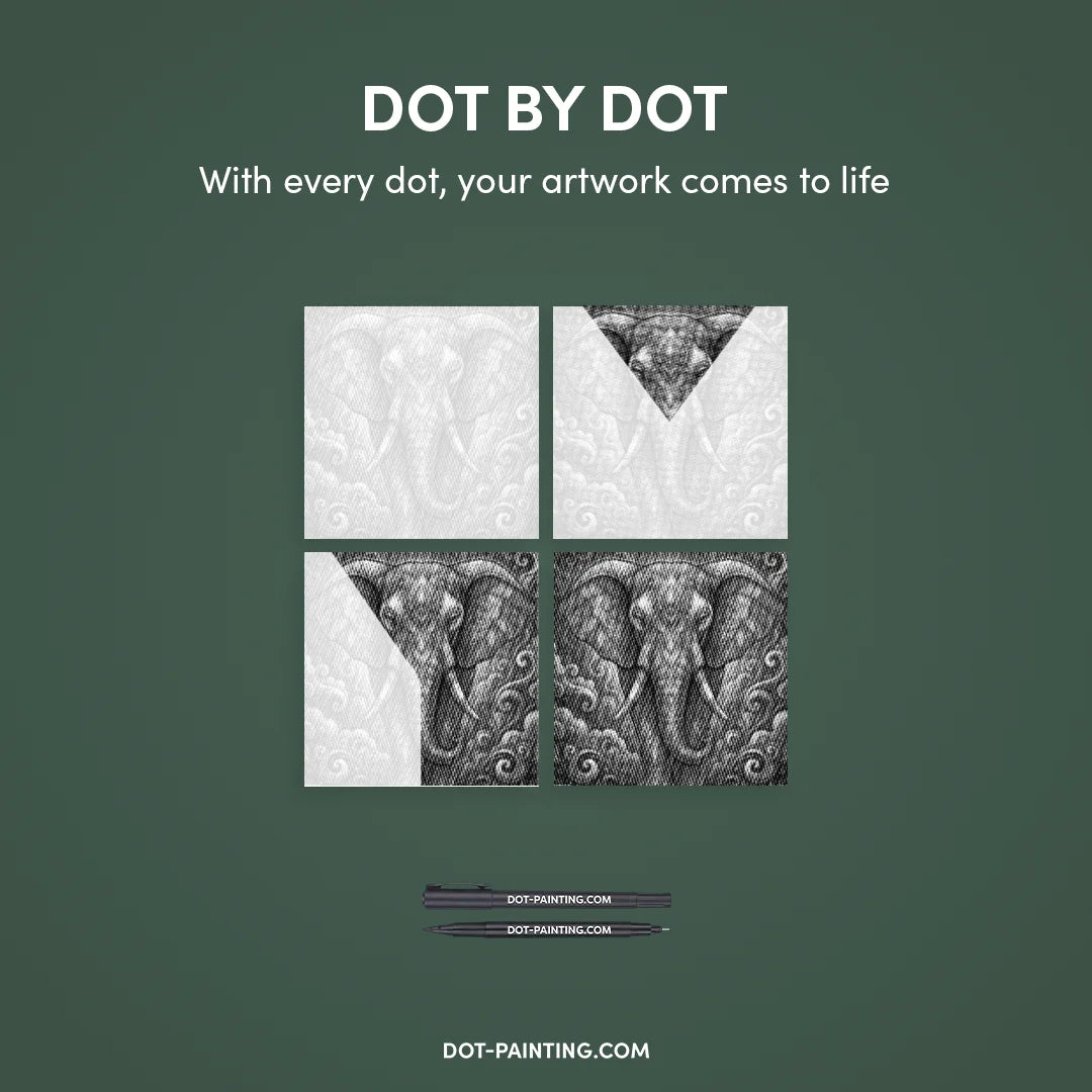 Kit dot painting Lupo