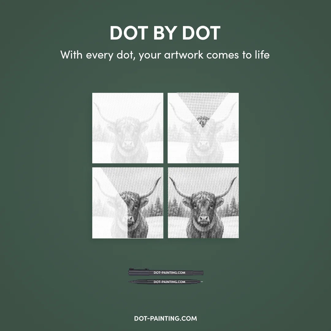 Kit dot painting Lupo