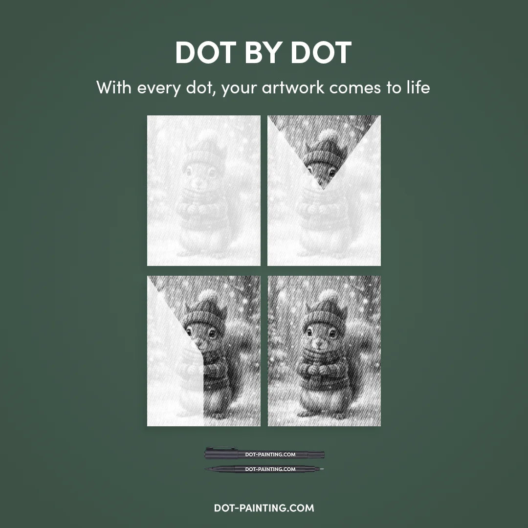 Kit dot painting Lupo