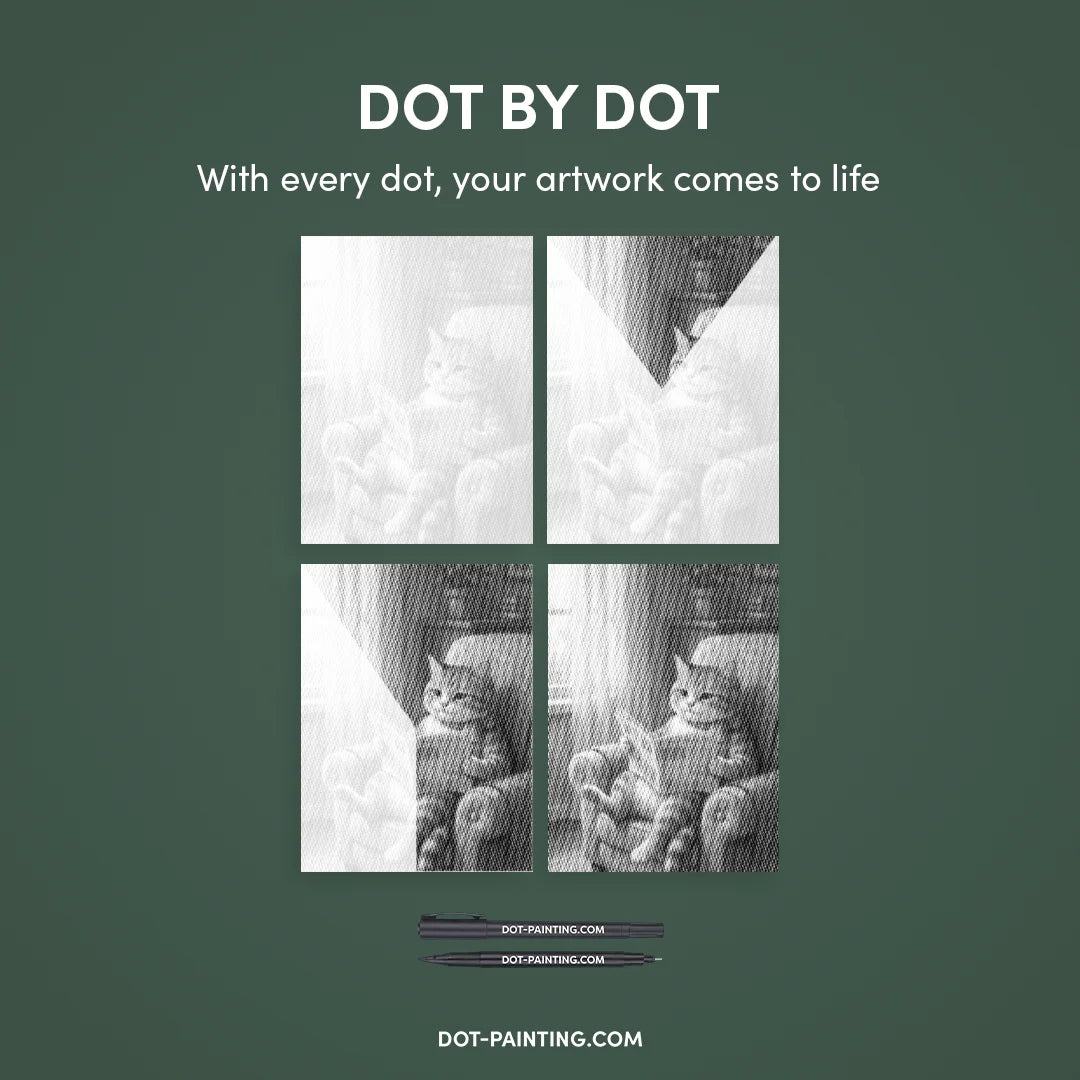 Kit dot painting Lupo