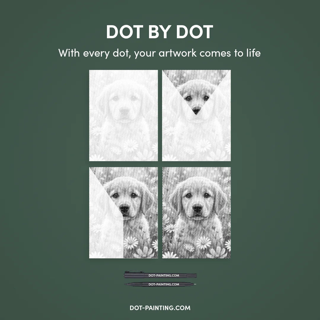 Kit dot painting Lupo