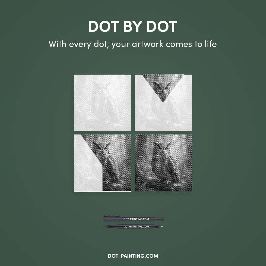 Kit dot painting Lupo