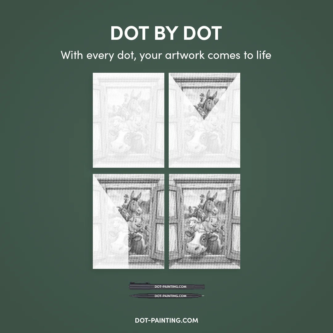 Kit dot painting Lupo