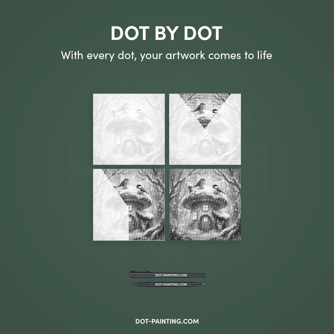 Kit dot painting Lupo