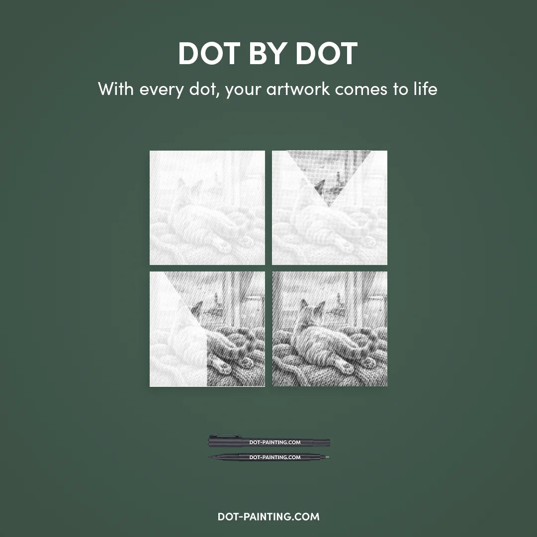 Kit dot painting Lupo