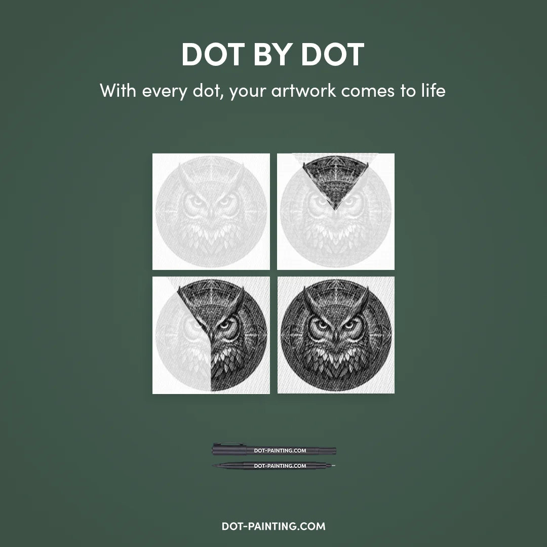 Kit dot painting Lupo