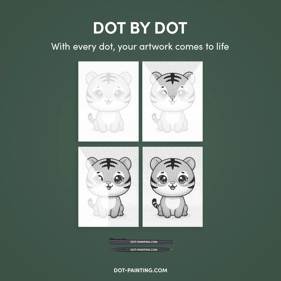 Kit dot painting Lupo