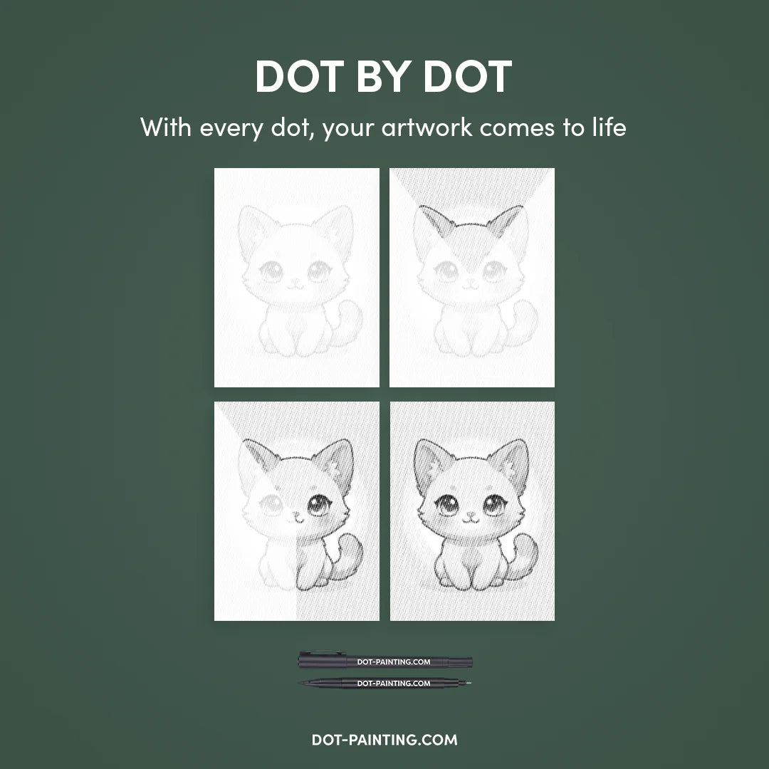 Kit dot painting Lupo