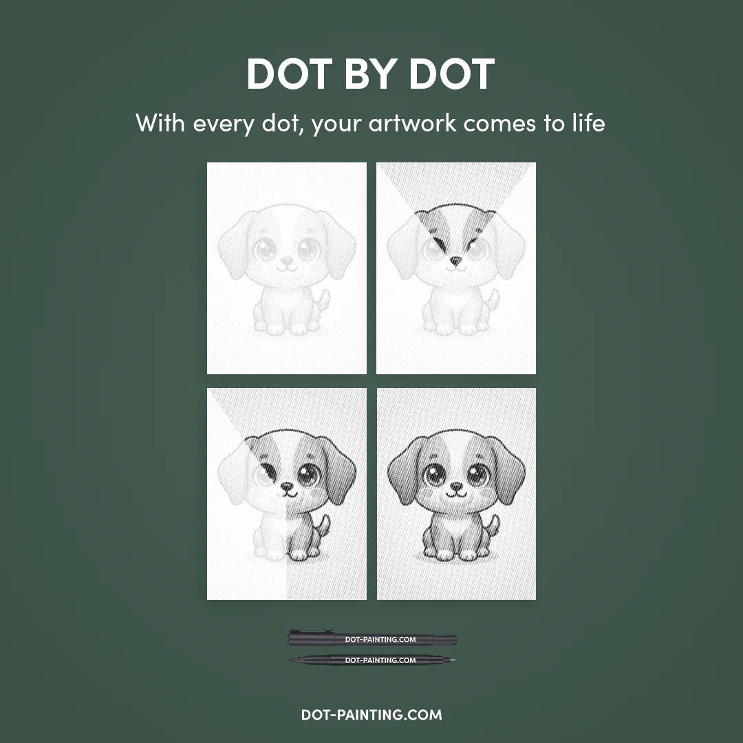 Kit dot painting Lupo