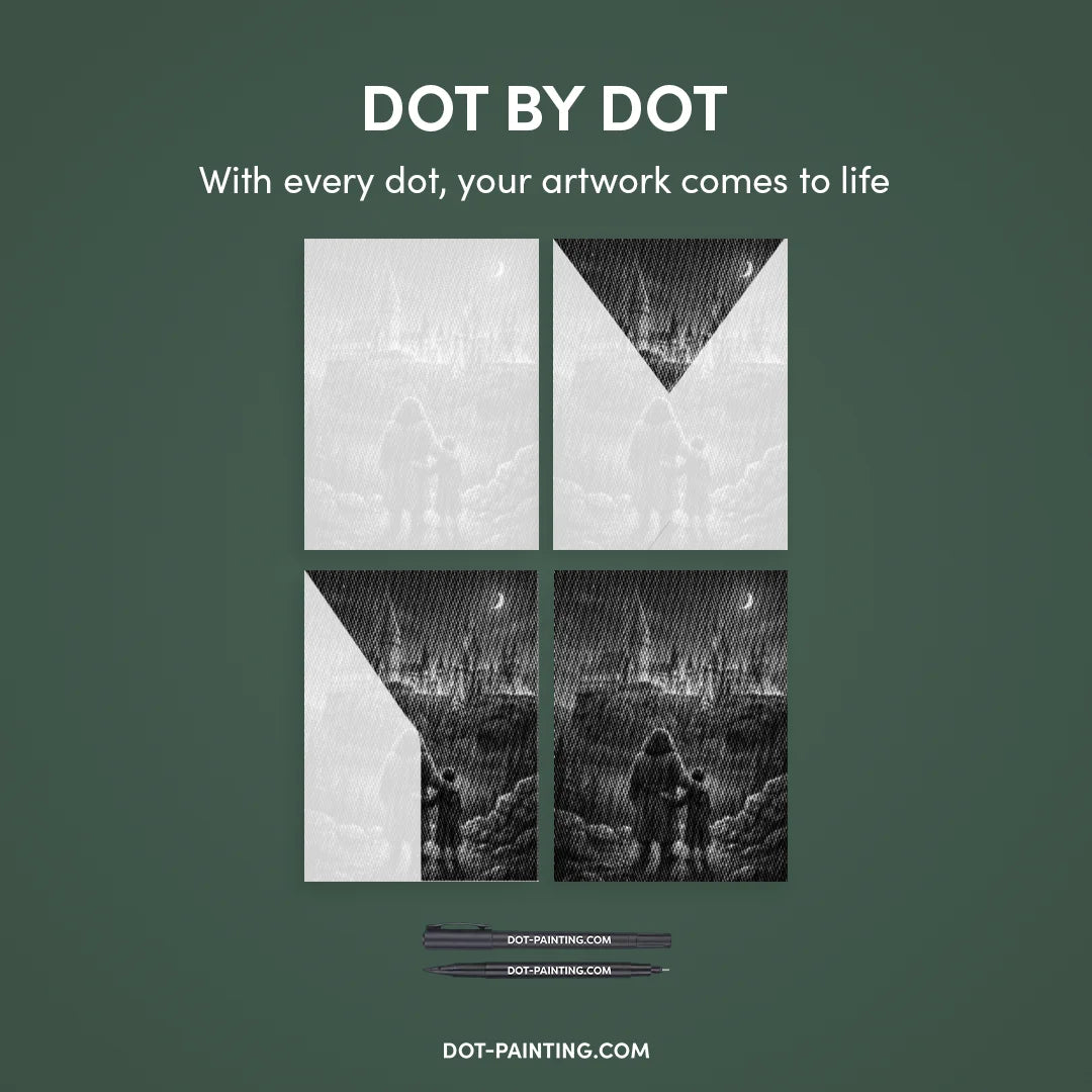 Pittura a punti di Hogwarts