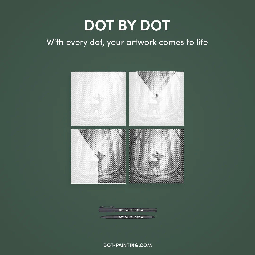 Kit dot painting Lupo