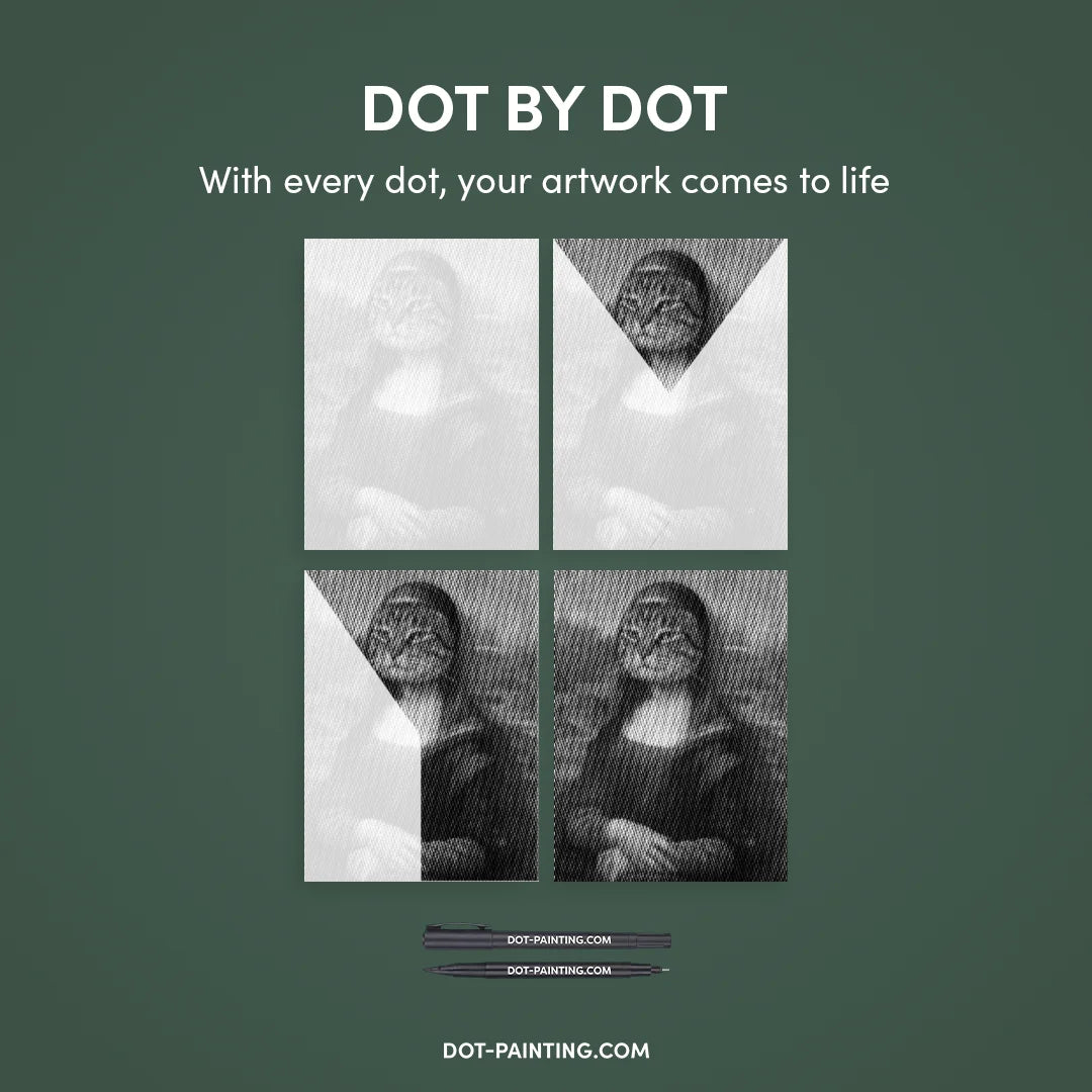 Kit dot painting Lupo