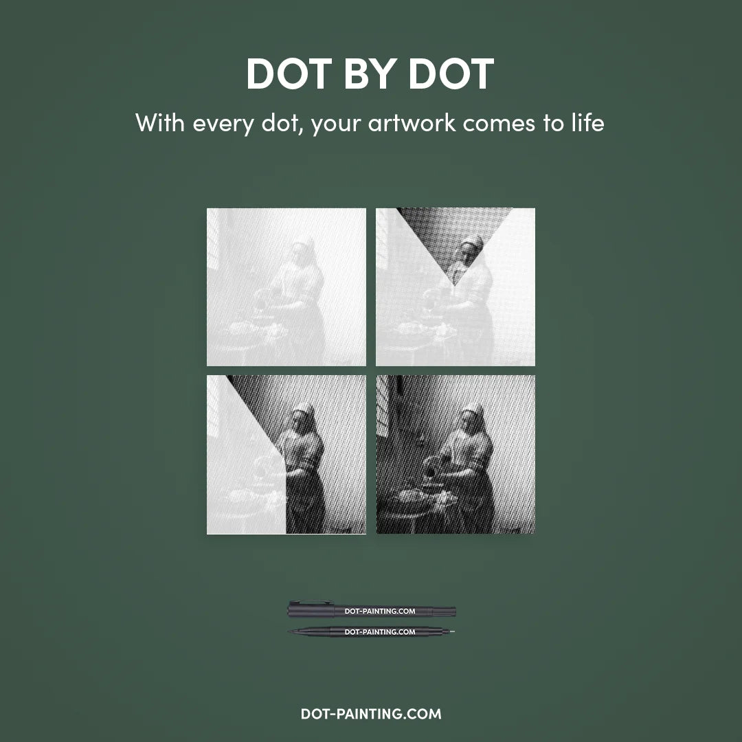 Pittura a punti Milkmaid